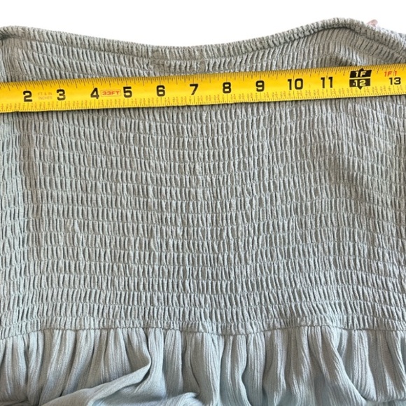 Justify Blue Maxi A-Line Skirt with Smocked Cut Out Design - Picture 6 of 8